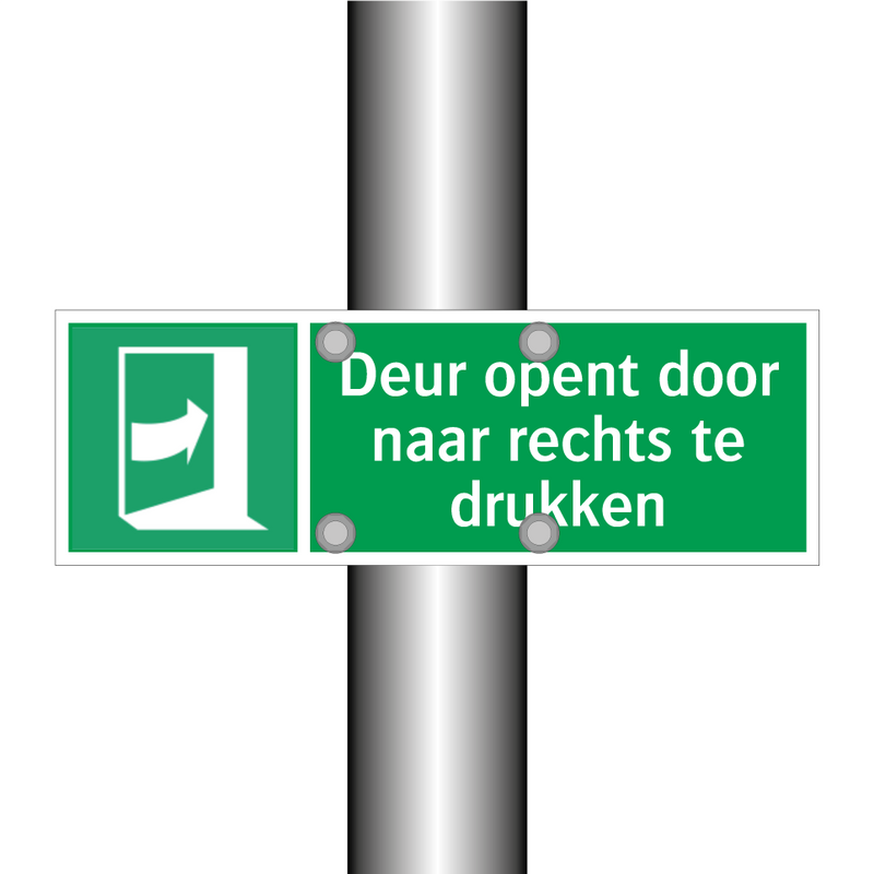 Deur opent door naar rechts te drukken & Deur opent door naar rechts te drukken