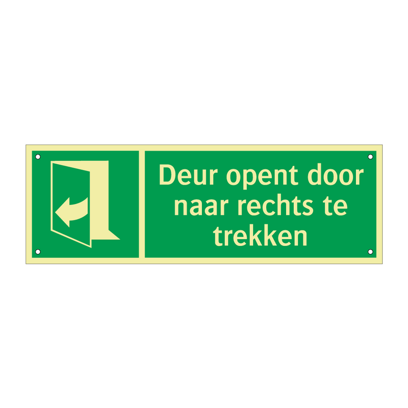 Deur opent door naar rechts te trekken & Deur opent door naar rechts te trekken