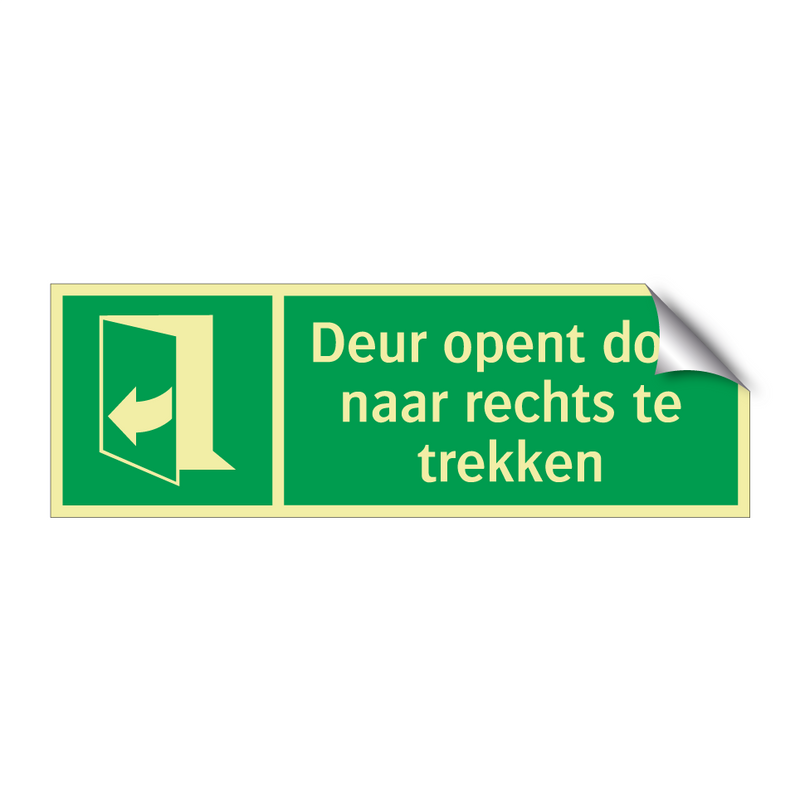 Deur opent door naar rechts te trekken & Deur opent door naar rechts te trekken