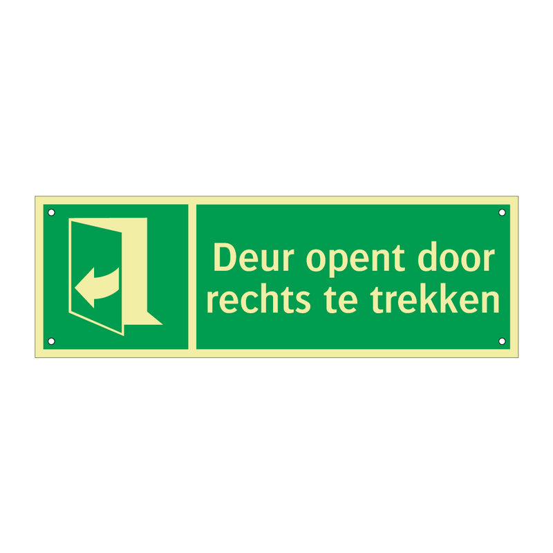 Deur opent door rechts te trekken & Deur opent door rechts te trekken