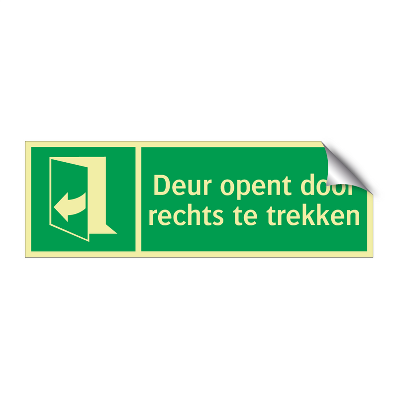 Deur opent door rechts te trekken & Deur opent door rechts te trekken