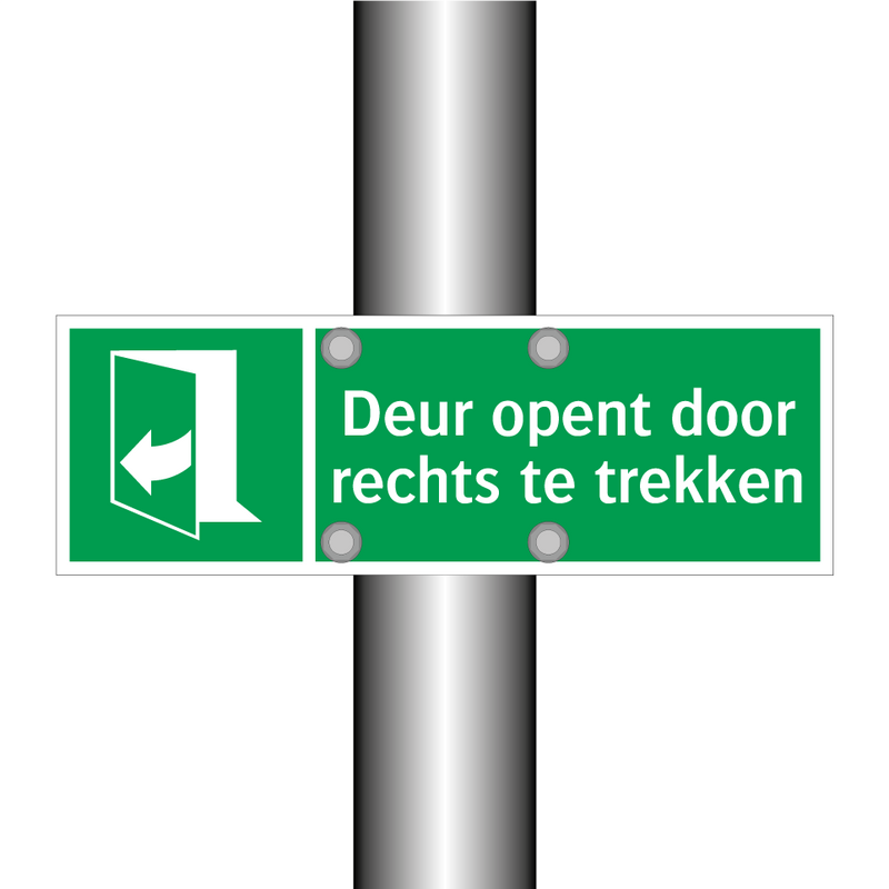 Deur opent door rechts te trekken & Deur opent door rechts te trekken