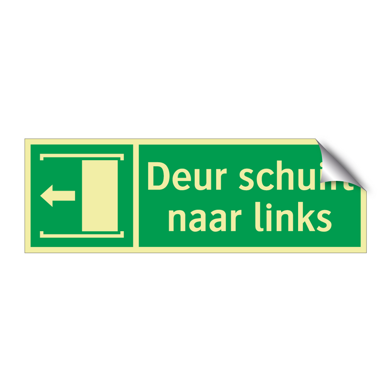 Deur schuift naar links & Deur schuift naar links & Deur schuift naar links