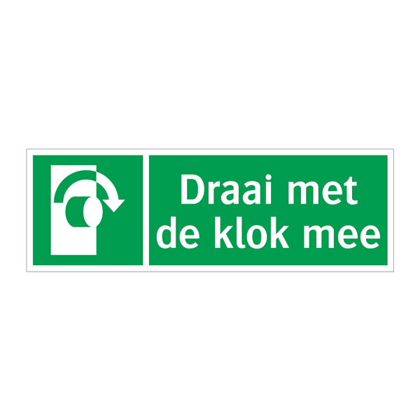 Draai met de klok mee & Draai met de klok mee & Draai met de klok mee & Draai met de klok mee