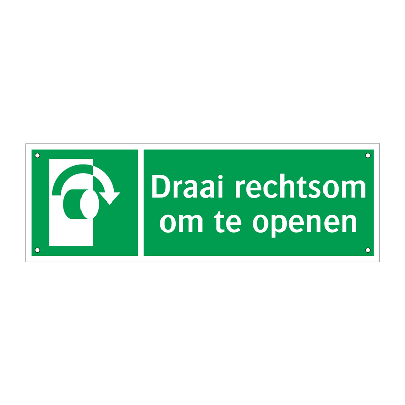 Draai rechtsom om te openen & Draai rechtsom om te openen & Draai rechtsom om te openen