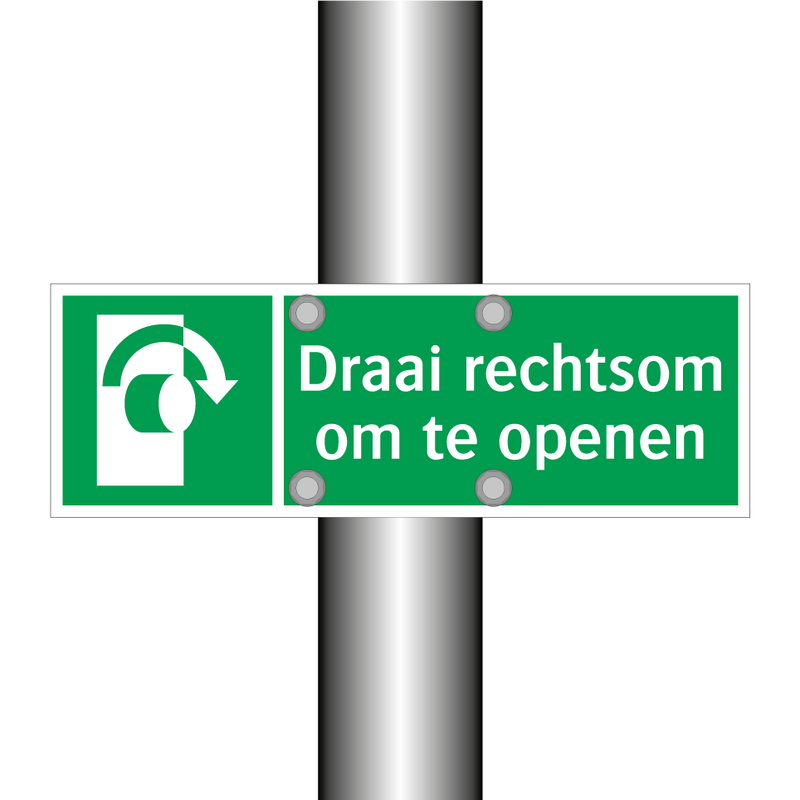 Draai rechtsom om te openen & Draai rechtsom om te openen & Draai rechtsom om te openen