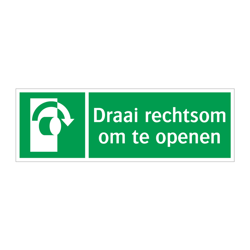 Draai rechtsom om te openen & Draai rechtsom om te openen & Draai rechtsom om te openen