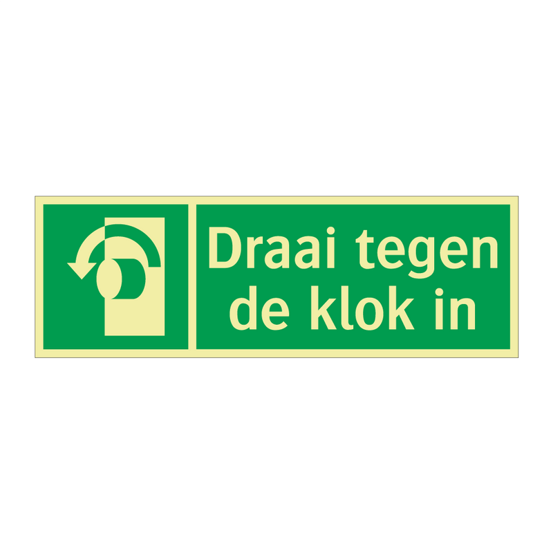 Draai tegen de klok in & Draai tegen de klok in & Draai tegen de klok in & Draai tegen de klok in