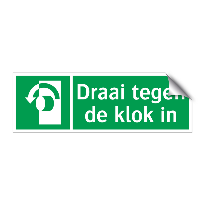 Draai tegen de klok in & Draai tegen de klok in & Draai tegen de klok in & Draai tegen de klok in