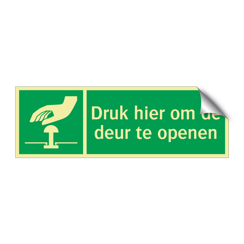 Druk hier om de deur te openen & Druk hier om de deur te openen & Druk hier om de deur te openen