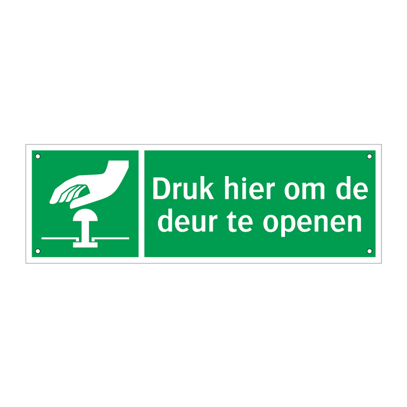 Druk hier om de deur te openen & Druk hier om de deur te openen & Druk hier om de deur te openen