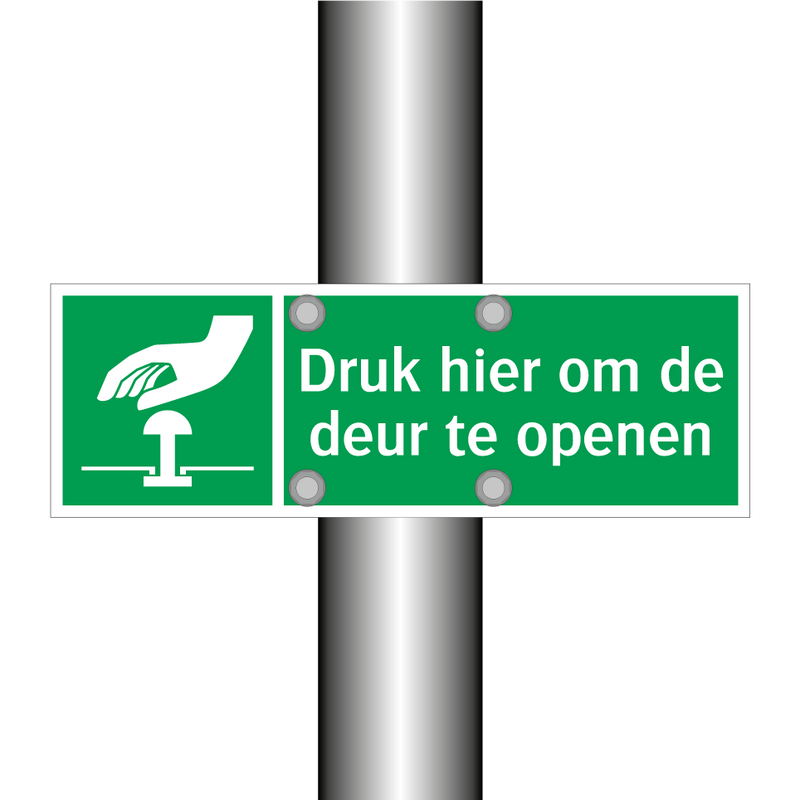 Druk hier om de deur te openen & Druk hier om de deur te openen & Druk hier om de deur te openen