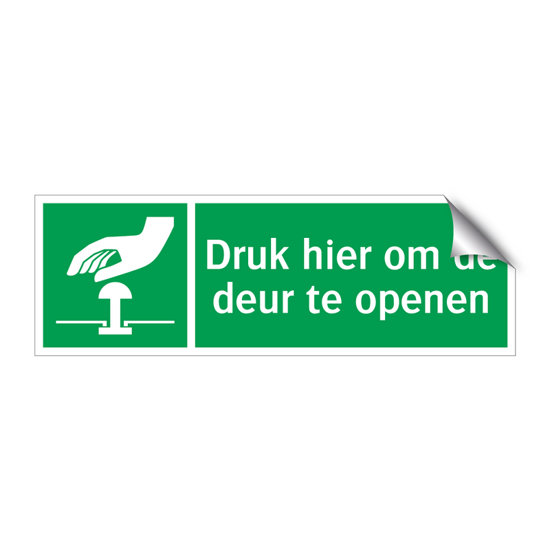 Druk hier om de deur te openen & Druk hier om de deur te openen & Druk hier om de deur te openen