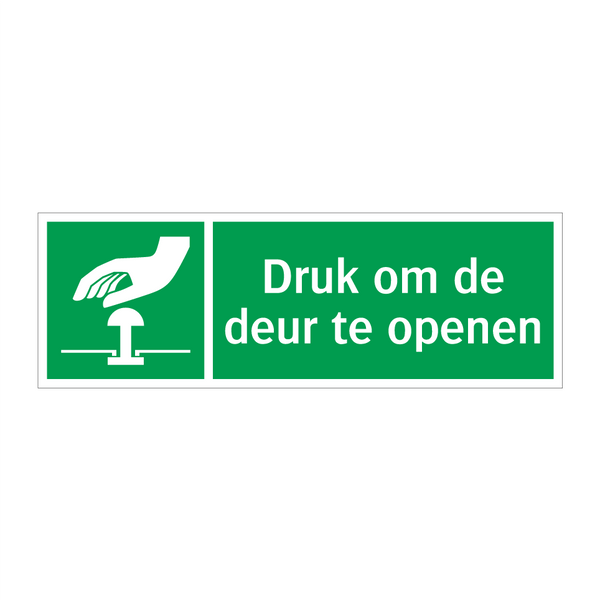 Druk om de deur te openen & Druk om de deur te openen & Druk om de deur te openen