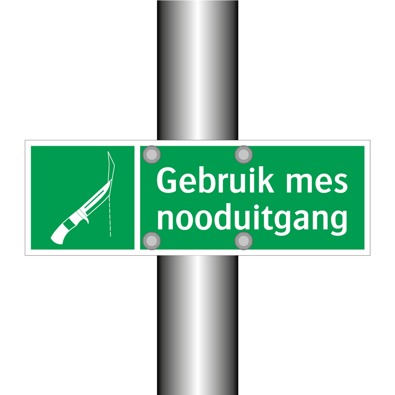 Gebruik mes nooduitgang & Gebruik mes nooduitgang & Gebruik mes nooduitgang