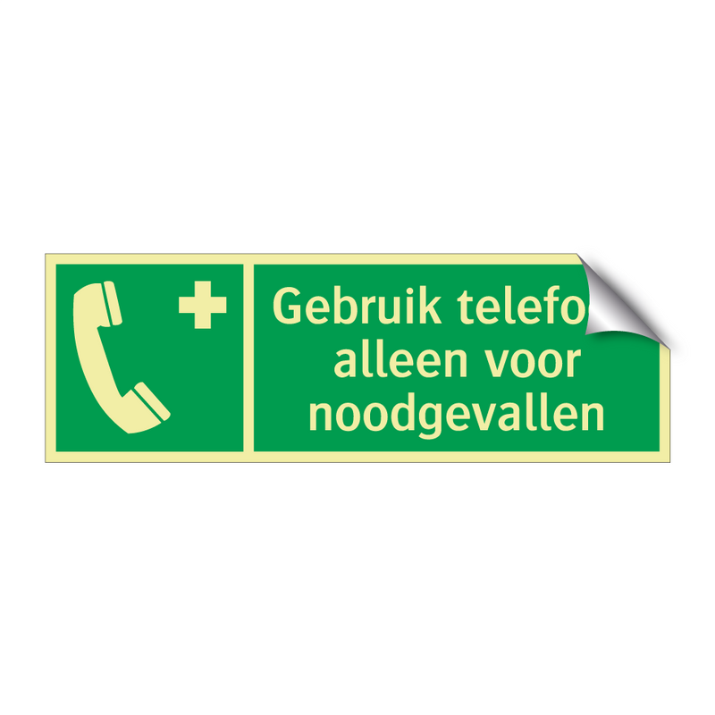 Gebruik telefoon alleen voor noodgevallen & Gebruik telefoon alleen voor noodgevallen