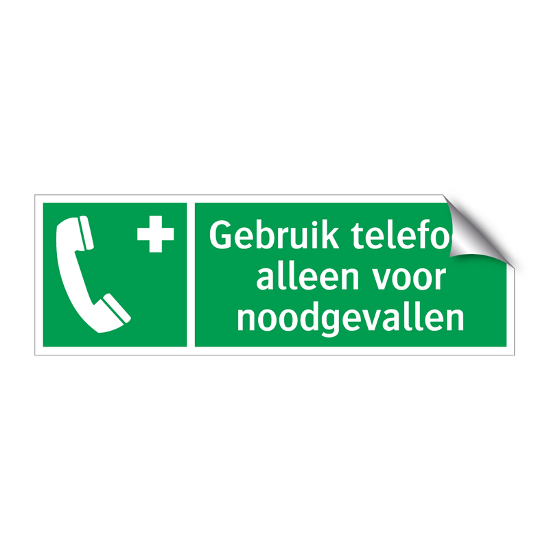 Gebruik telefoon alleen voor noodgevallen & Gebruik telefoon alleen voor noodgevallen