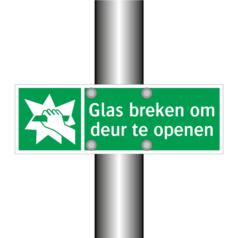 Glas breken om deur te openen & Glas breken om deur te openen & Glas breken om deur te openen