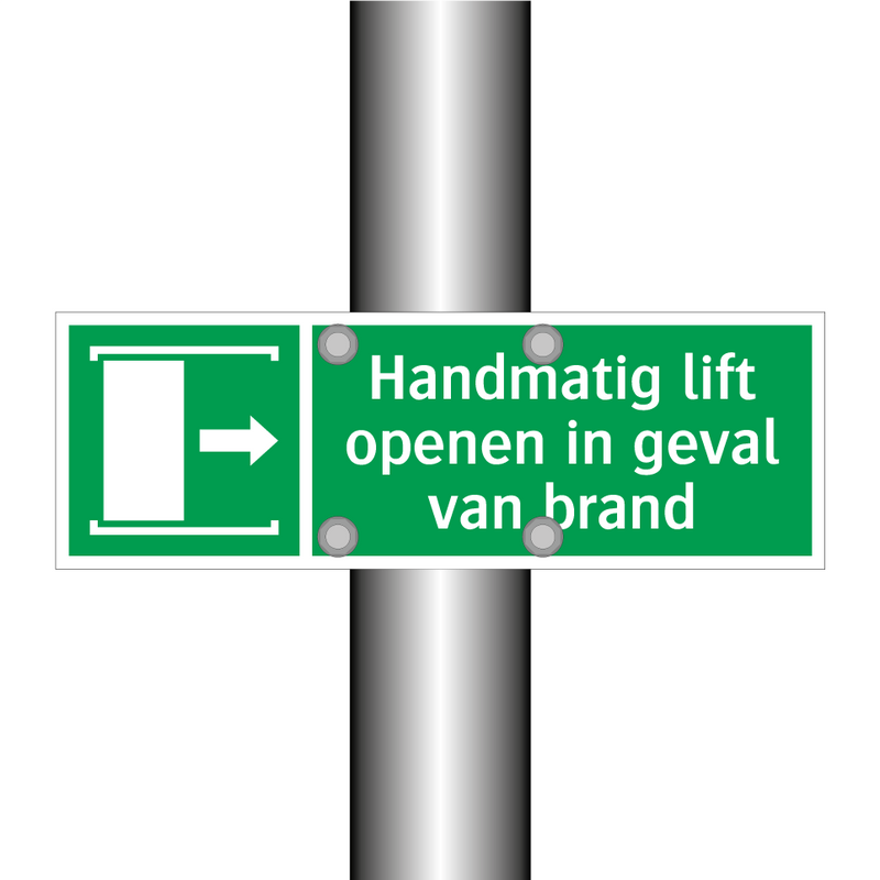 Handmatig lift openen in geval van brand & Handmatig lift openen in geval van brand