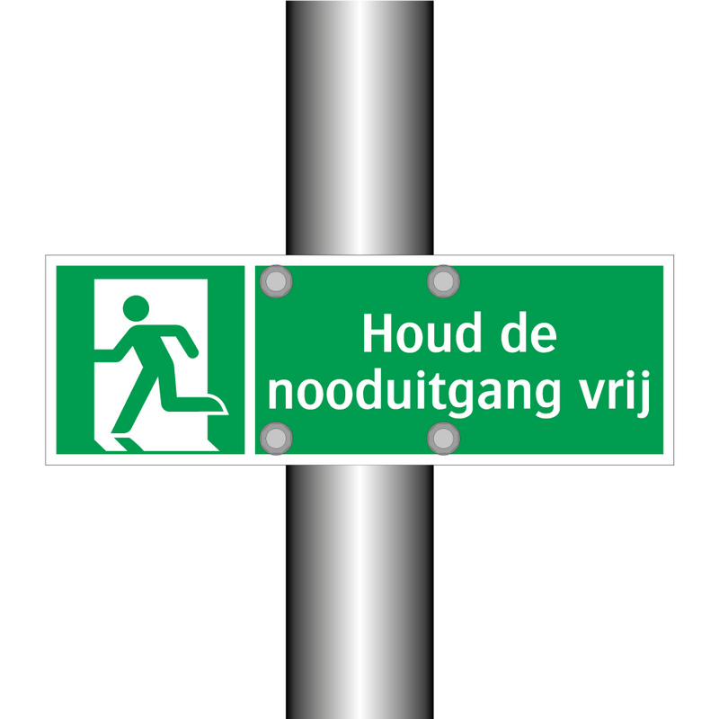 Houd de nooduitgang vrij & Houd de nooduitgang vrij & Houd de nooduitgang vrij