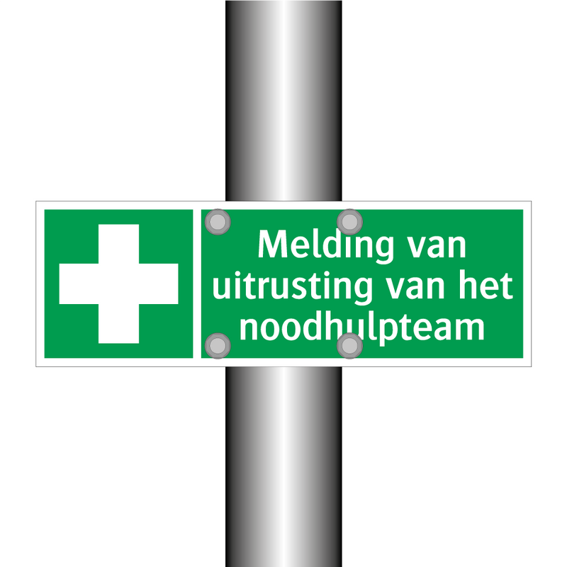 Melding van uitrusting van het noodhulpteam & Melding van uitrusting van het noodhulpteam