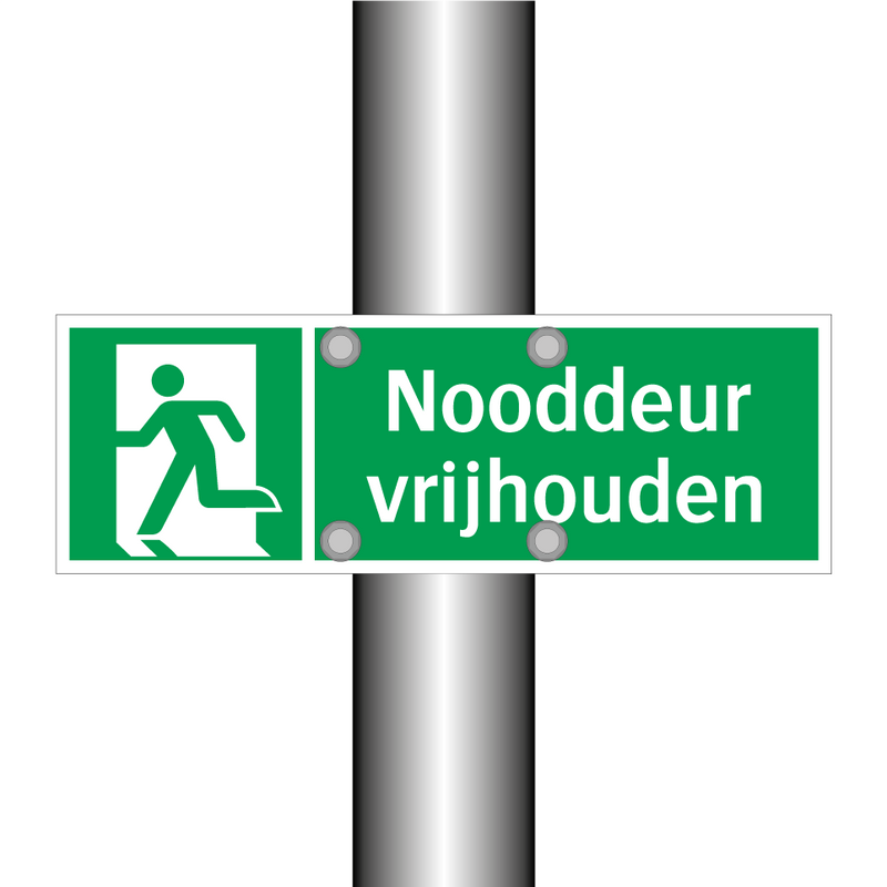 Nooddeur vrijhouden & Nooddeur vrijhouden & Nooddeur vrijhouden