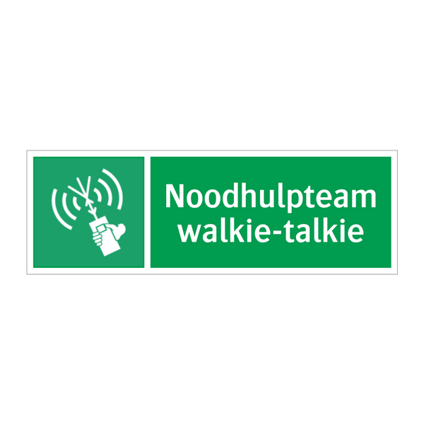 Noodhulpteam walkie-talkie & Noodhulpteam walkie-talkie & Noodhulpteam walkie-talkie