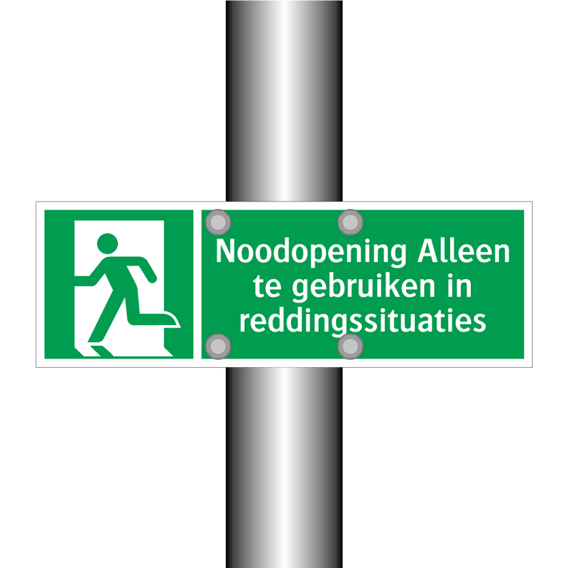 Noodopening Alleen te gebruiken in reddingssituaties