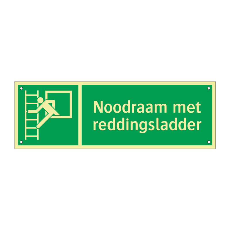 Noodraam met reddingsladder & Noodraam met reddingsladder & Noodraam met reddingsladder