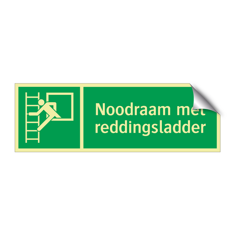 Noodraam met reddingsladder & Noodraam met reddingsladder & Noodraam met reddingsladder