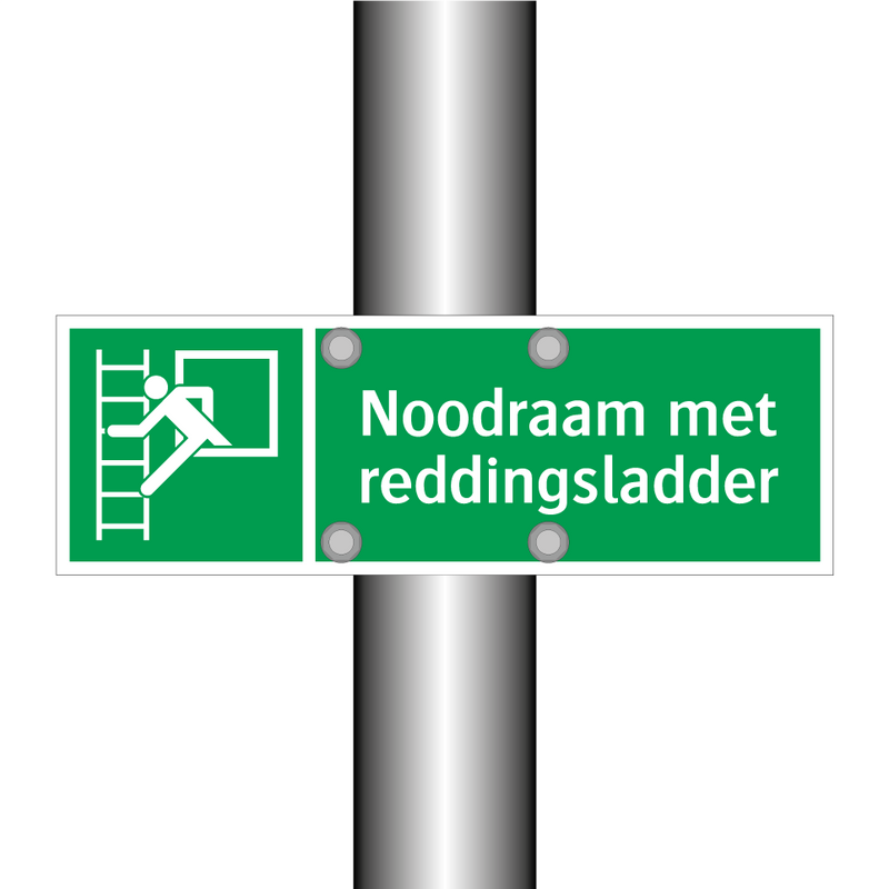 Noodraam met reddingsladder & Noodraam met reddingsladder & Noodraam met reddingsladder