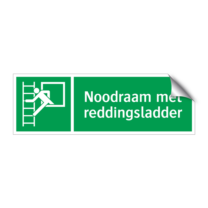 Noodraam met reddingsladder & Noodraam met reddingsladder & Noodraam met reddingsladder