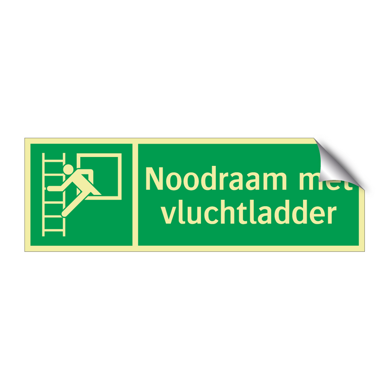 Noodraam met vluchtladder & Noodraam met vluchtladder & Noodraam met vluchtladder