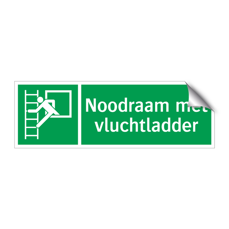 Noodraam met vluchtladder & Noodraam met vluchtladder & Noodraam met vluchtladder