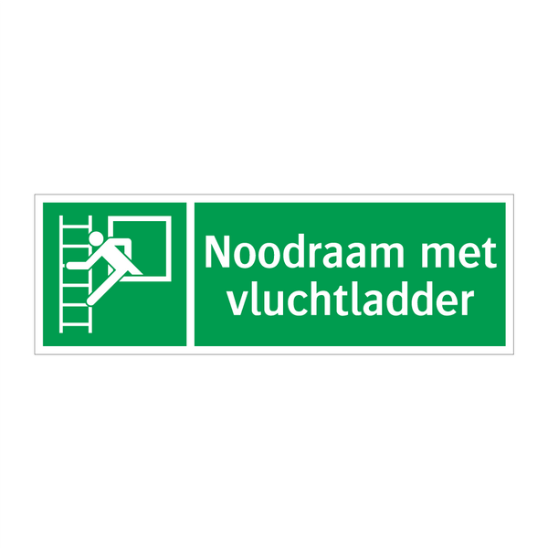 Noodraam met vluchtladder & Noodraam met vluchtladder & Noodraam met vluchtladder