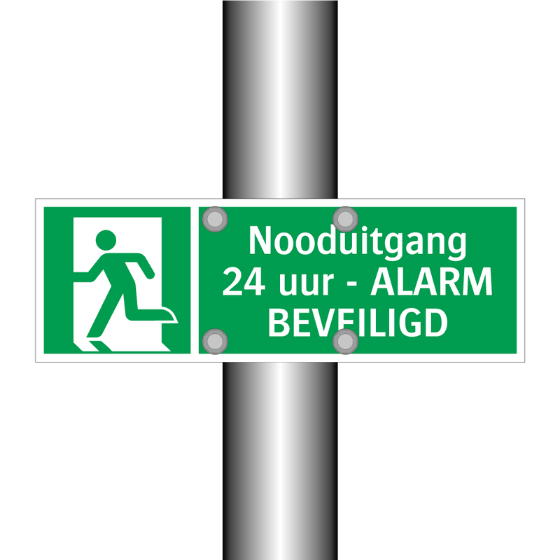 Nooduitgang - 24 uur - ALARM BEVEILIGD & Nooduitgang - 24 uur - ALARM BEVEILIGD