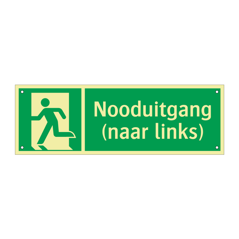 Nooduitgang (naar links) & Nooduitgang (naar links) & Nooduitgang (naar links)