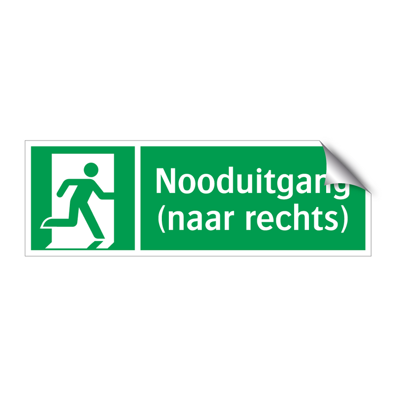 Nooduitgang (naar rechts) & Nooduitgang (naar rechts) & Nooduitgang (naar rechts)