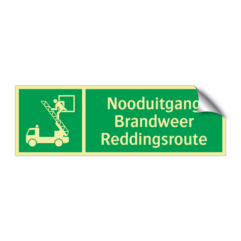 Nooduitgang Brandweer Reddingsroute & Nooduitgang Brandweer Reddingsroute