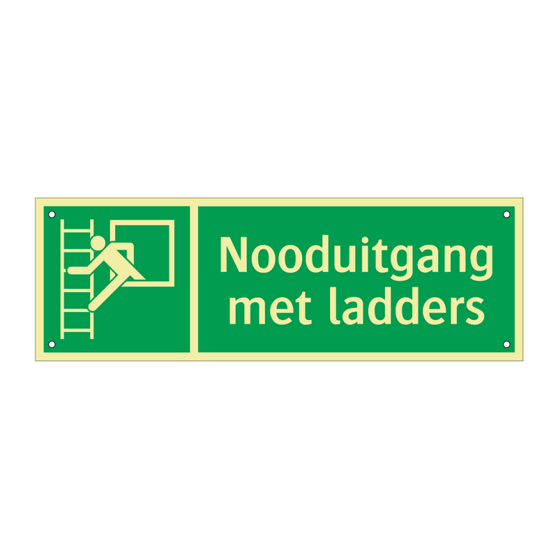 Nooduitgang met ladders & Nooduitgang met ladders & Nooduitgang met ladders