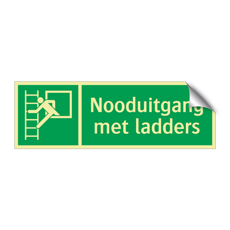 Nooduitgang met ladders & Nooduitgang met ladders & Nooduitgang met ladders