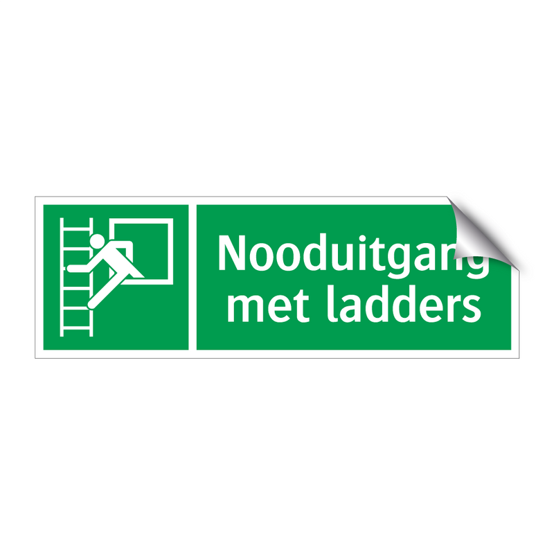 Nooduitgang met ladders & Nooduitgang met ladders & Nooduitgang met ladders