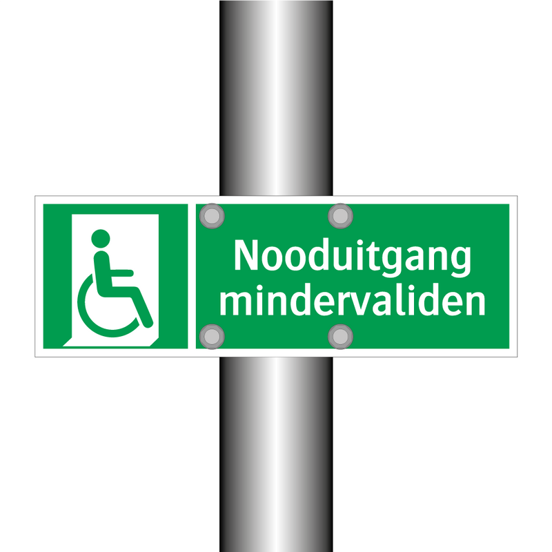 Nooduitgang mindervaliden & Nooduitgang mindervaliden & Nooduitgang mindervaliden