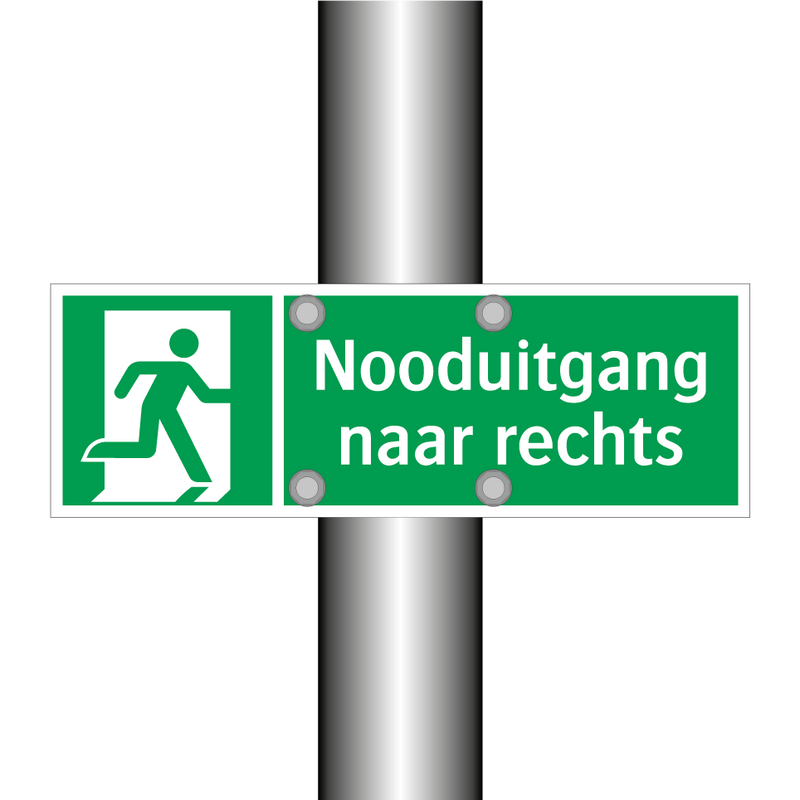 Nooduitgang naar rechts & Nooduitgang naar rechts & Nooduitgang naar rechts