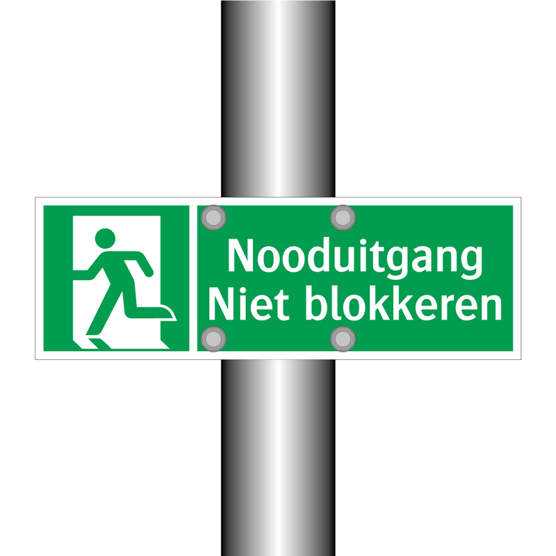 Nooduitgang Niet blokkeren & Nooduitgang Niet blokkeren & Nooduitgang Niet blokkeren