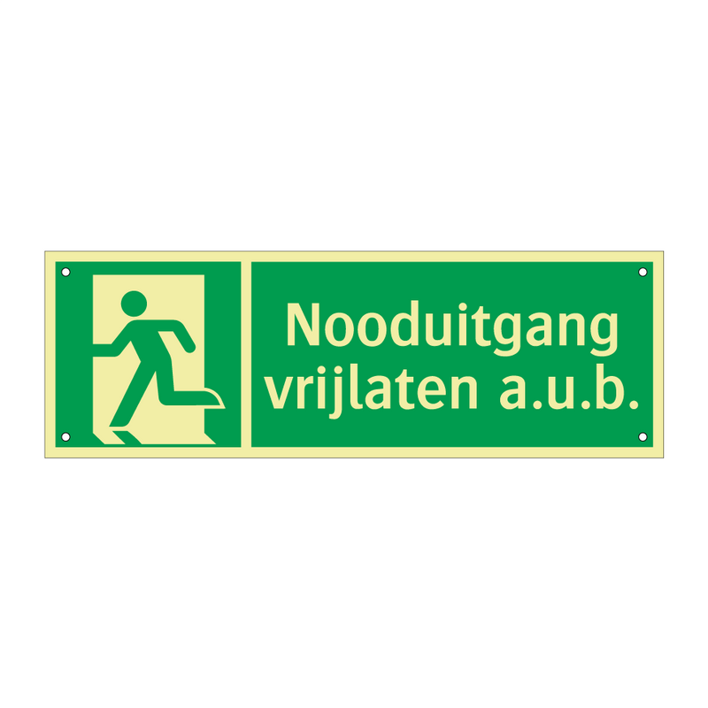 Nooduitgang vrijlaten a.u.b. & Nooduitgang vrijlaten a.u.b. & Nooduitgang vrijlaten a.u.b.