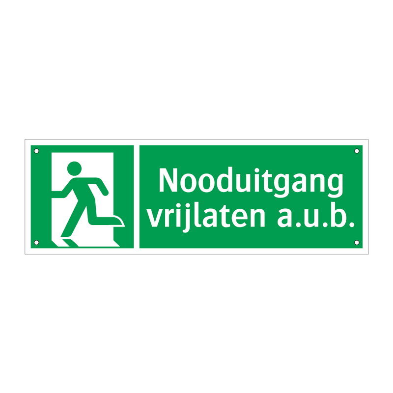 Nooduitgang vrijlaten a.u.b. & Nooduitgang vrijlaten a.u.b. & Nooduitgang vrijlaten a.u.b.