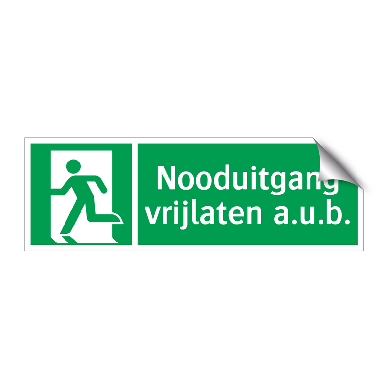 Nooduitgang vrijlaten a.u.b. & Nooduitgang vrijlaten a.u.b. & Nooduitgang vrijlaten a.u.b.