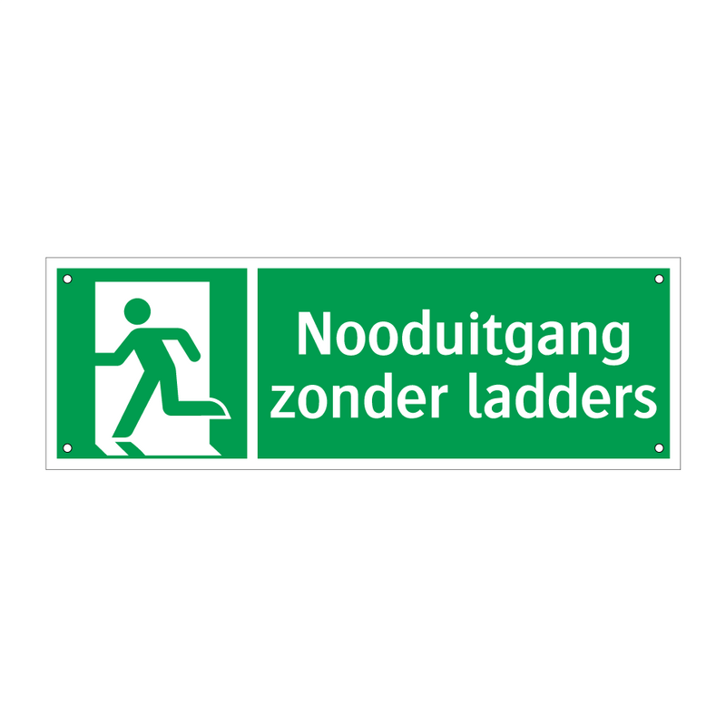 Nooduitgang zonder ladders & Nooduitgang zonder ladders & Nooduitgang zonder ladders