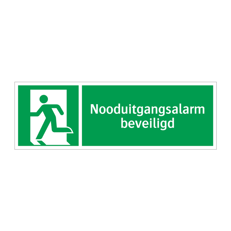 Nooduitgangsalarm beveiligd & Nooduitgangsalarm beveiligd & Nooduitgangsalarm beveiligd